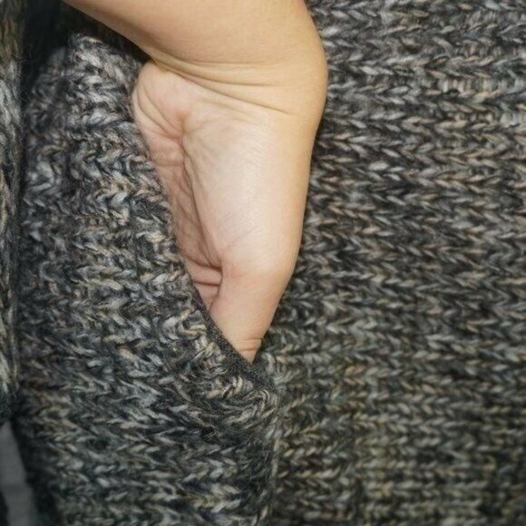 Splendid Wool Alpaca Mohair Blend Open Front Duster Cardigan Sweater Large New - Picture 3 of 11